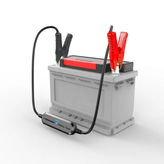 Konnwei BK100 Bluetooth Battery Tester on battery