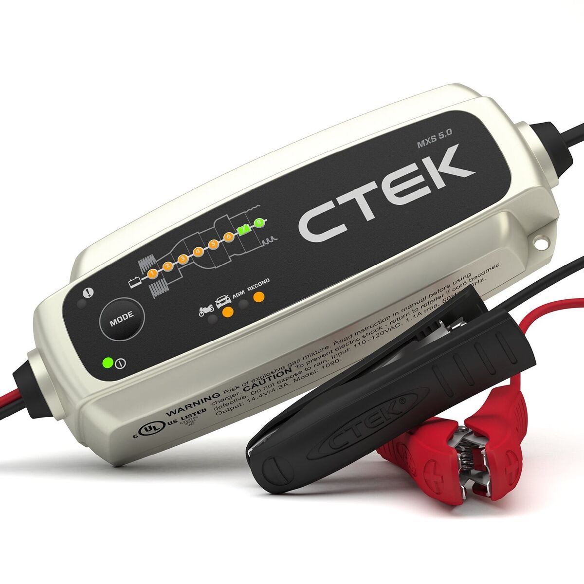 CTEK MXS 5.0 smart trickle charger for 12V AGM, EFB & GEL car batteries — trusted by Indian drivers