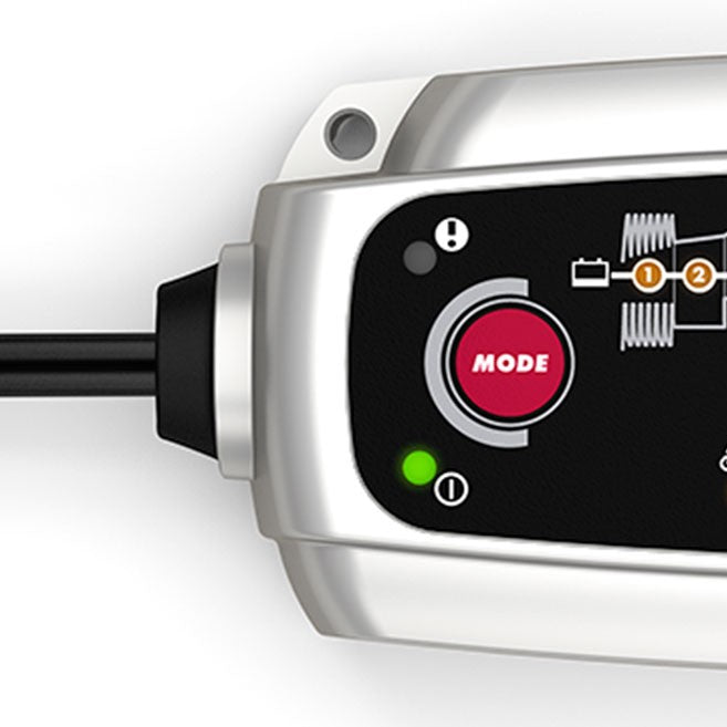 CTEK MXS 5.0 smart trickle charger side view – 12V 5A for AGM, EFB & GEL batteries, trusted across India