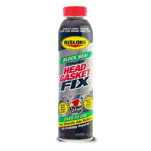 Rislone Block Seal 41111 permanent head gasket fix 680g white bottle with orange cap and label