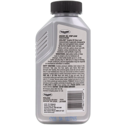 Rislone 44223 engine oil flush bottle side view — trusted car care solution for Indian engines