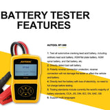 Autool BT360 battery tester side view – 12V/24V AGM, EFB & Lead-Acid testing for Indian vehicles
