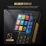 Autool bt960 black and yellow rugged lead-acid and lithium battery tester with 3.2 inch hd color display and printer
