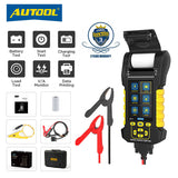 Autoool bt880 black and yellow handheld 12v 24v battery system tester with touchscreen for professional diagnostics