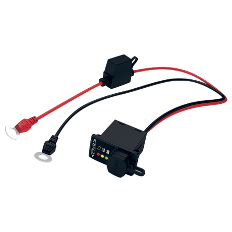 CTEK Comfort Indicator panel displaying AGM and lead-acid battery charge status — trusted battery charger indicator for In...