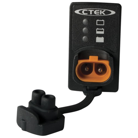 CTEK Comfort Indicator mounted on car dashboard showing AGM battery charge status, ideal for Indian drivers monitoring bat...