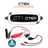 CTEK CT5 Start-Stop 12V 5A car battery charger detail view, ideal bike battery charger 12v for AGM & EFB batteries in India
