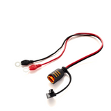 CTEK Comfort Connect M8 Eyelet with size reference guide for easy battery pole installation, ideal for Indian vehicles