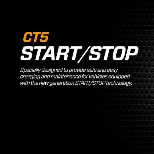 CTEK CT5 Start-Stop 12V 5A car battery charger side view, ideal 12v car battery charger for AGM & EFB batteries in India