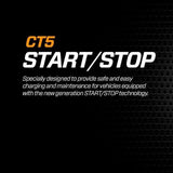 CTEK CT5 Start-Stop 12V 5A car battery charger side view, ideal 12v car battery charger for AGM & EFB batteries in India