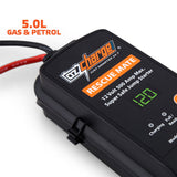 OzCharge RescueMate 500 batteryless jump starter side view – a reliable capacitor booster for Indian drivers