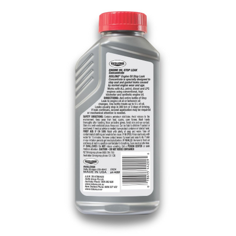Rislone Engine Oil Stop Leak additive bottle side view — best oil leak stop additive for Indian car engines