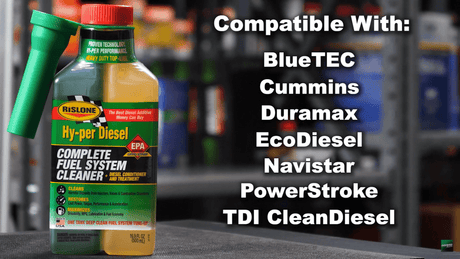 Rislone Hy-per Diesel additive close-up detail, best diesel additive in India for 1.5 diesel engines