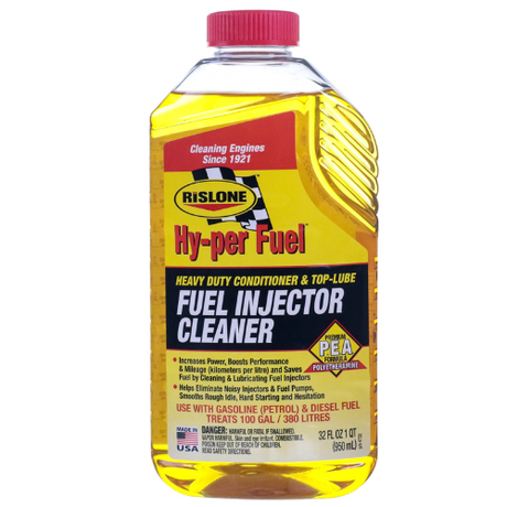 Rislone Hy-per Fuel Complete Petrol Additive bottle for Indian cars — cleans fuel system, boosts performance