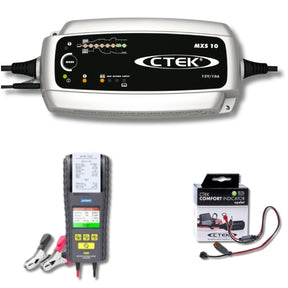CTEK MXS 10 12V 10A AGM battery charger with multi-stage charging, ideal for Indian vehicles and harsh climate conditions