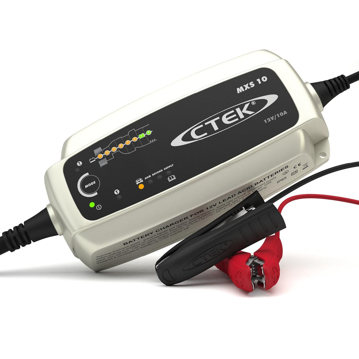 CTEK MXS 10 12V 10A car battery charger for AGM, GEL & Lead-Acid batteries — trusted by Indian drivers