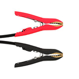 Red and black clamps with gold metal jaws for CTEK pro 60 12v 60a charger for lead-acid and lifepo4 batteries