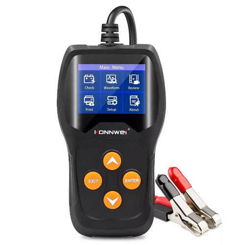 Konnwei KW600 CCA battery tester for AGM EFB GEL and lead-acid batteries available in India