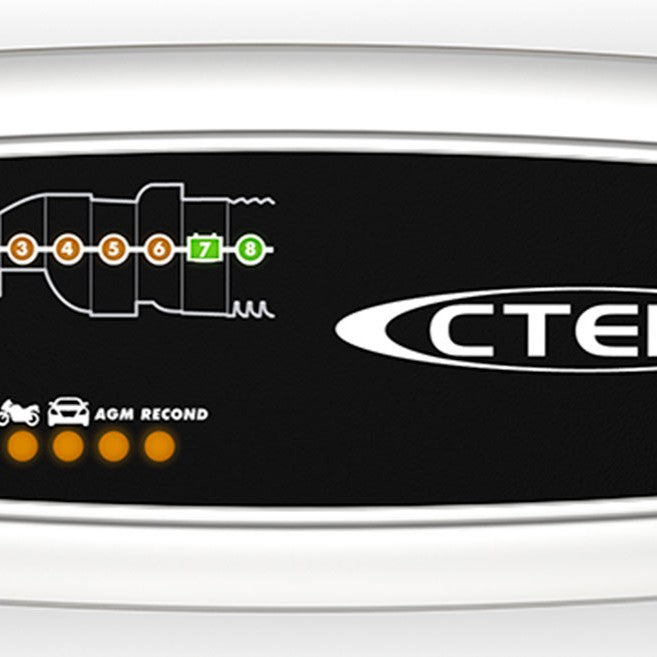 CTEK MXS 5.0 smart trickle charger detail view showing 12V 5A ports and AGM EFB GEL compatibility — trusted by Indian car ...